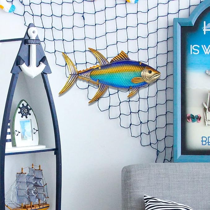 LIFFY Decoración de Pared de Pez Metálico para Exterior miniatura 5