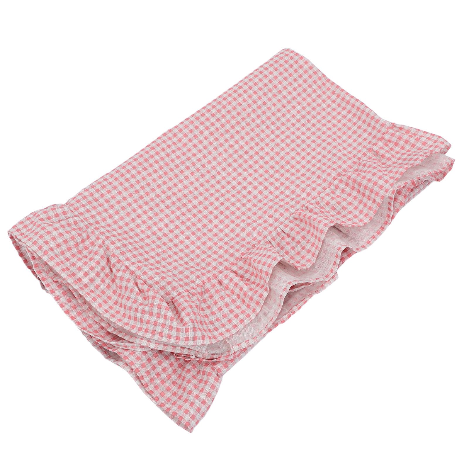 Nappe rose rectangulaire polyester drapé naturel Toyvian chic