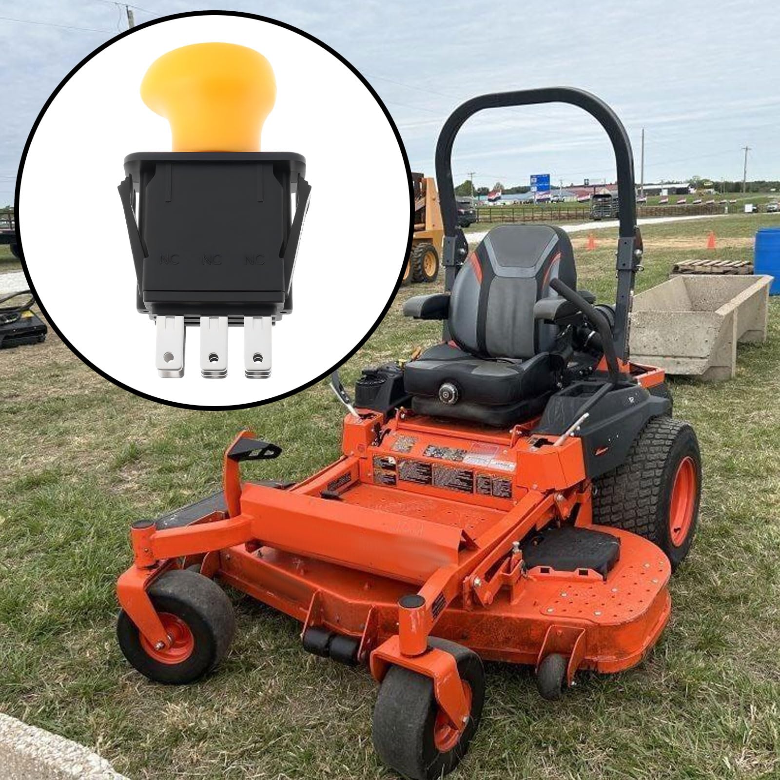 OTOTEC Interruttore PTO K301162300 per tosaerba compatibile con Kubota ZG123/ZG127//Z411/Z421/Z723