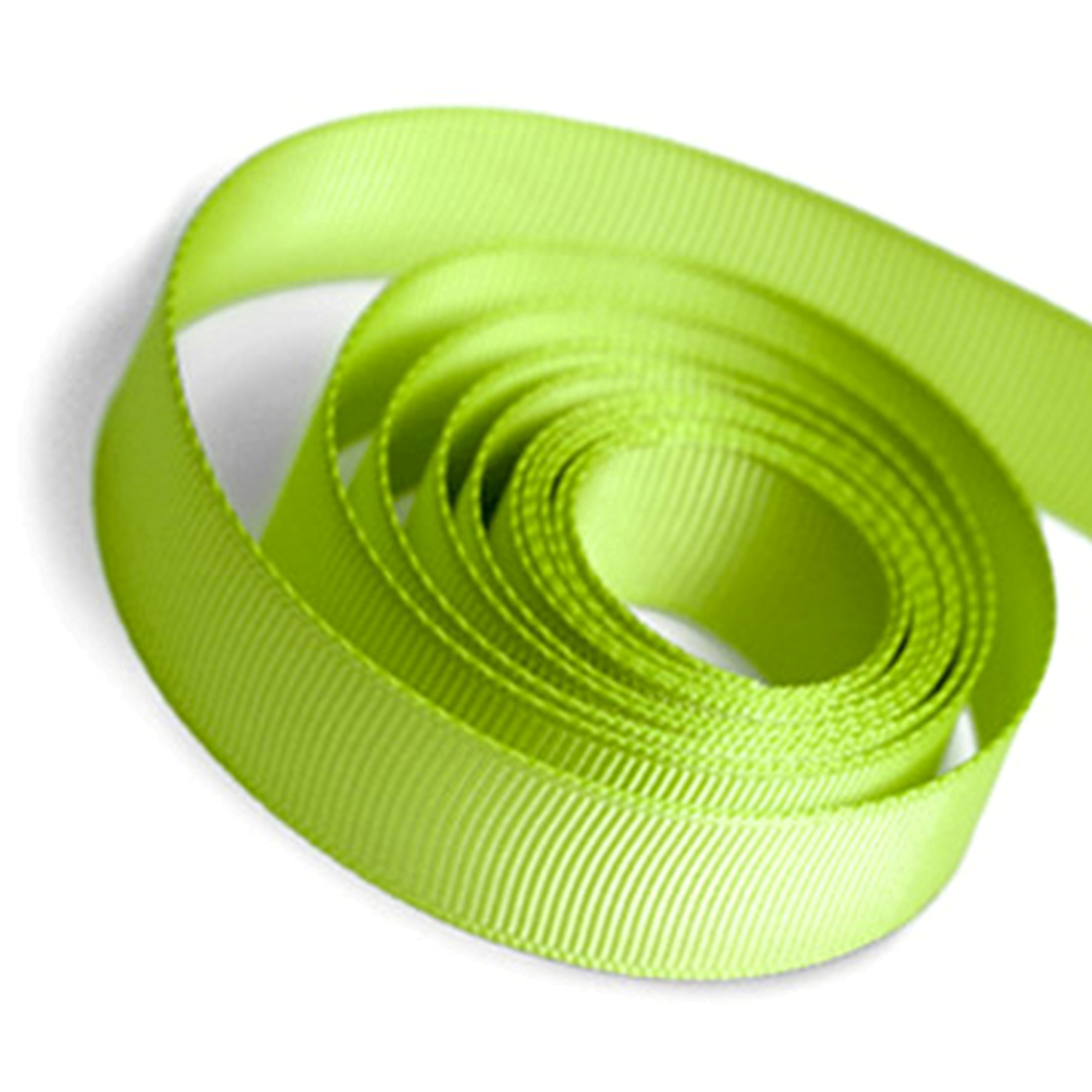 Gcs Apple Green Grosgrain Ribbon 20Mm X 10 Meters (Apple Green) Double Sided Gift Wrap Ribbon, Ribbons For Gift Wrapping, Christmas Ribbon, Gift Wrapping Ribbon For Crafting, Wedding Party Decor