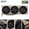 MSI NVIDIA GeForce RTX 5070 12G Inspire 3X OC 192 bit GDDR7 Game Graphics Card, Frequency Increase Up to 2557 MHz, PCIe Gen 5, DLSS 4, DP 2.1 x 3, HDMI 2.1 x 1, SFF Ready