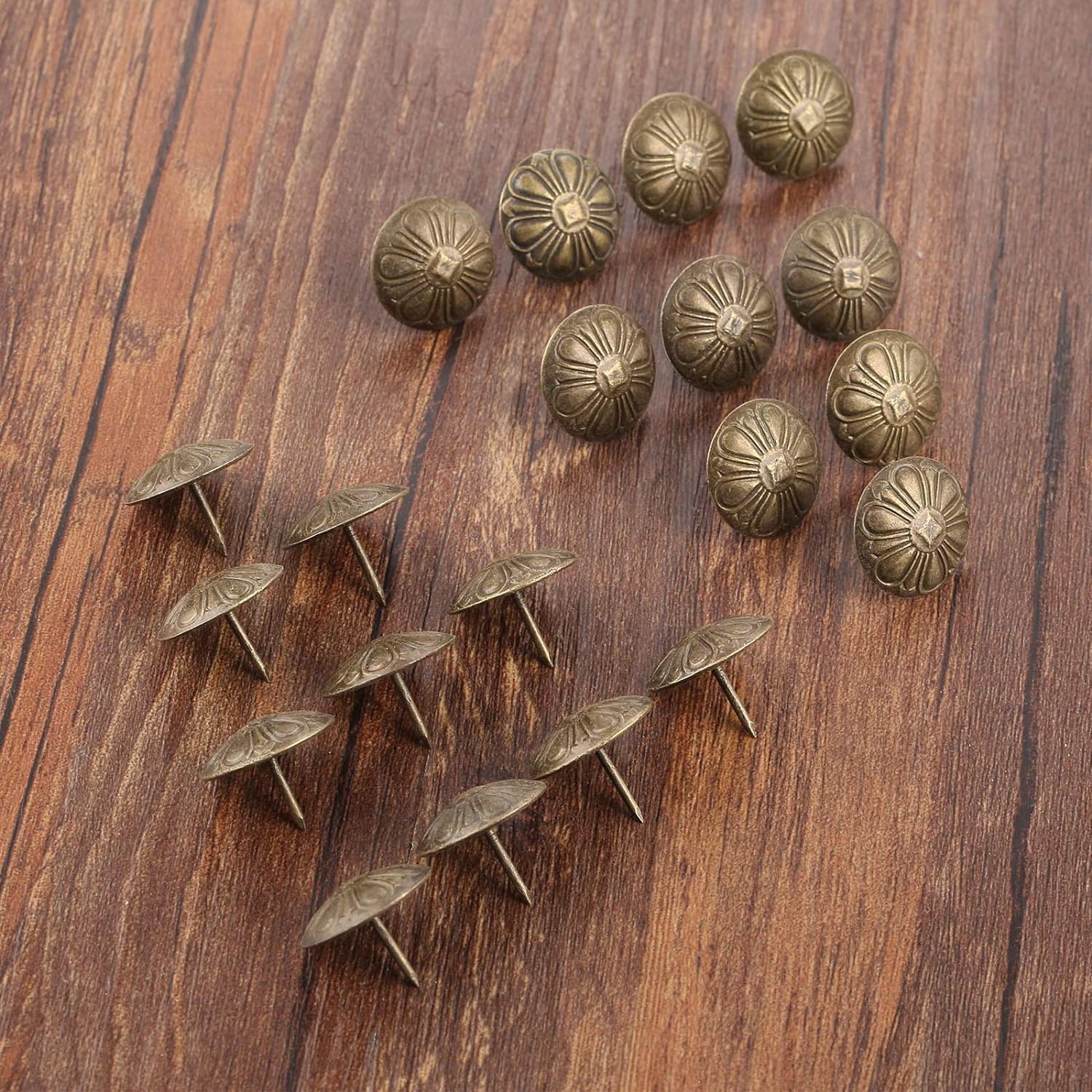 Tachuelas de tapicería, Tachuelas Decorativas for tapicería de uñas, Flores Antiguas, joyería, Puerta de Caja de Madera, sofá, Muebles, Tachuela, Pasador de 19x15mm, 20 Uds.
