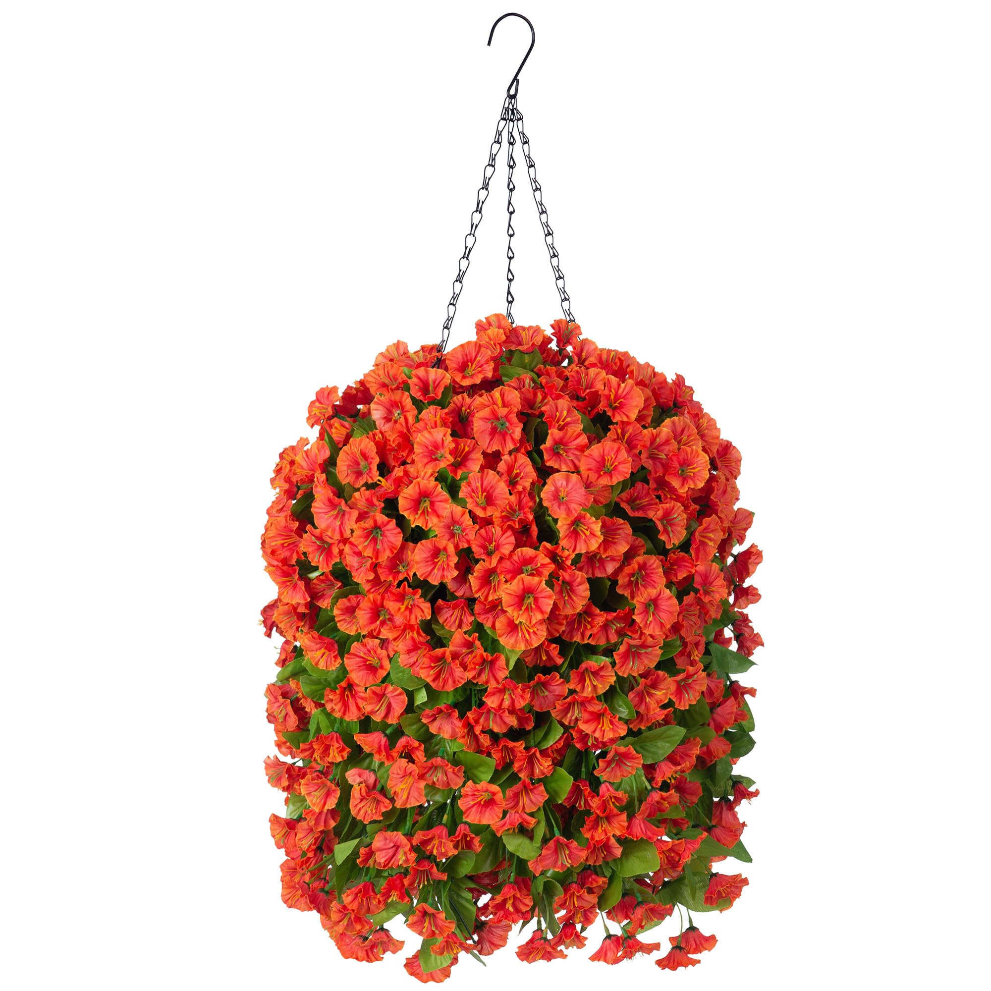 Ammyoo Artificial Faux Hanging Flowers Basket