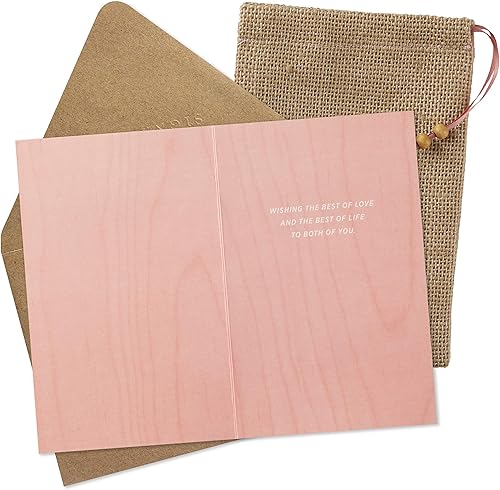 Miniatura 2 de Hallmark Tarjeta de boda de madera, tarjeta de despedida de soltera, tarjeta de compromiso (The Best is Yet to Bee)