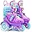 Toddler Roller Skates for Girls Boys 4 Size Adjustable Light-Up Flash Wheels Enhanced Balance Design Suitable for Indoor/Outdoor Use Ideal for Little Kids Beginners Mermaid