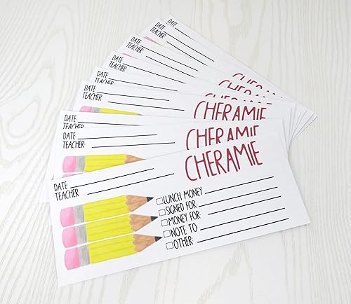 Miniatura 4 de Personalized School Money Envelopes - Custom Teacher Envelopes - Notes to Teacher Envelope - Lunch Money Envelopes – Class Trip – Send Money to