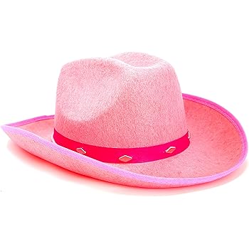 pink felt hat
