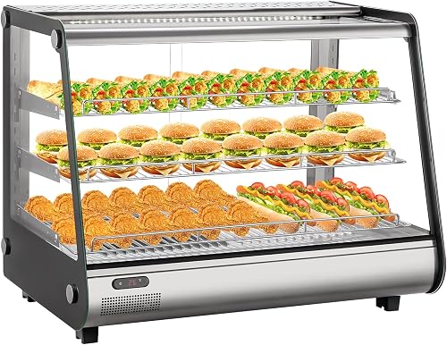 GarveeTech Commercial Food Warmer Display Case, Countertop Warmer Display Case, 