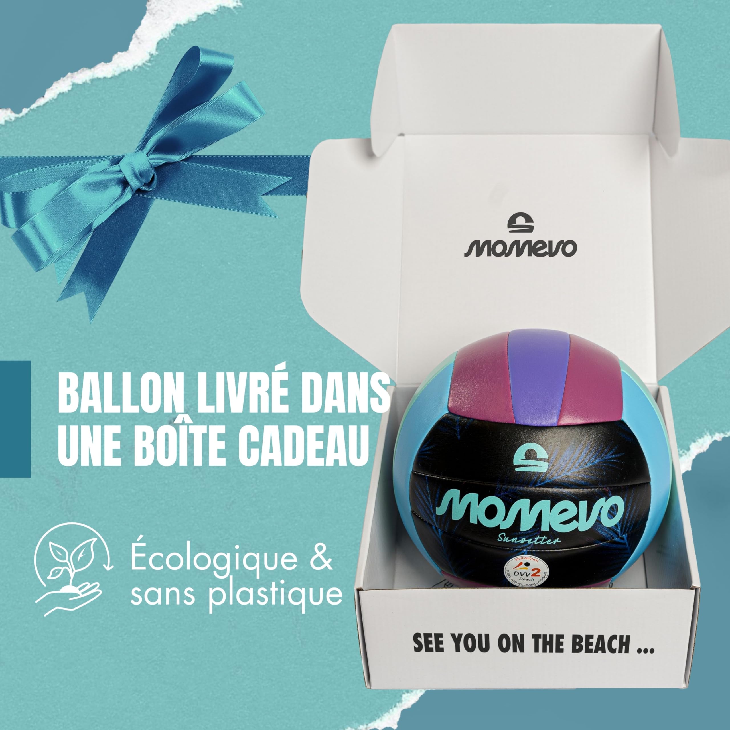 Beachvolleyball – Weicher Soft Beachball 2025 in offizieller Größe 5, DVV Zertifiziert, weiche Oberfläche – Ideal für Outdoor, Strandsport, Sandsport & ALS Geschenk