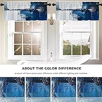 Vista 1068 de Cenefas de cocina modernas con patrón de cobre marrón dorado para ventanas, cenefas opacas abstractas de marcas de arañazos y cortinas opacas