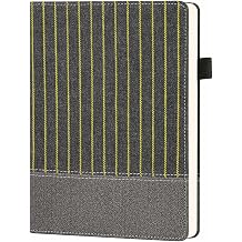 A5 Lined Journal Notebook - 100GSM Paper 216 Pages Hardcover with Pen Loop