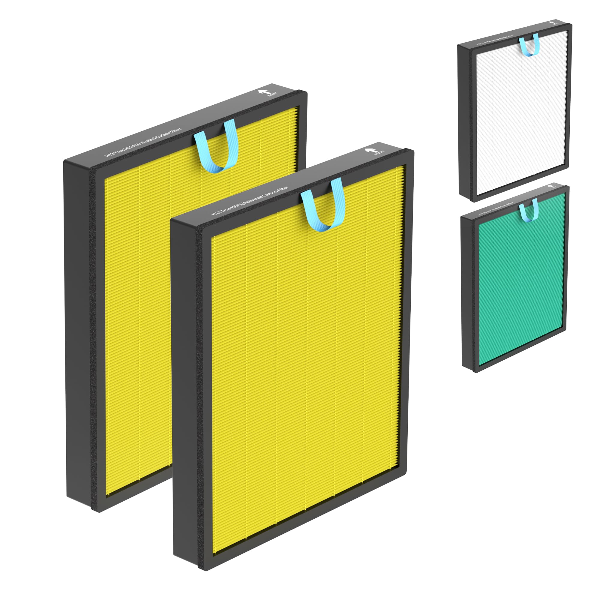 Vital 200S Pet Replacement Filter Compatible with LEVOIT Vital 200S Smart Air Purifier, 3-in-1 H13 True HEPA and High-Efficiency Activated Carbon Filter Version Vital 200S-RF-PA（LRF-V201-YUS) 2 Pack