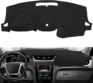 YIZ Custom Fit Dashboard Cover For Ford Mustang With Center Sensor - Black Carpet Mat J229
