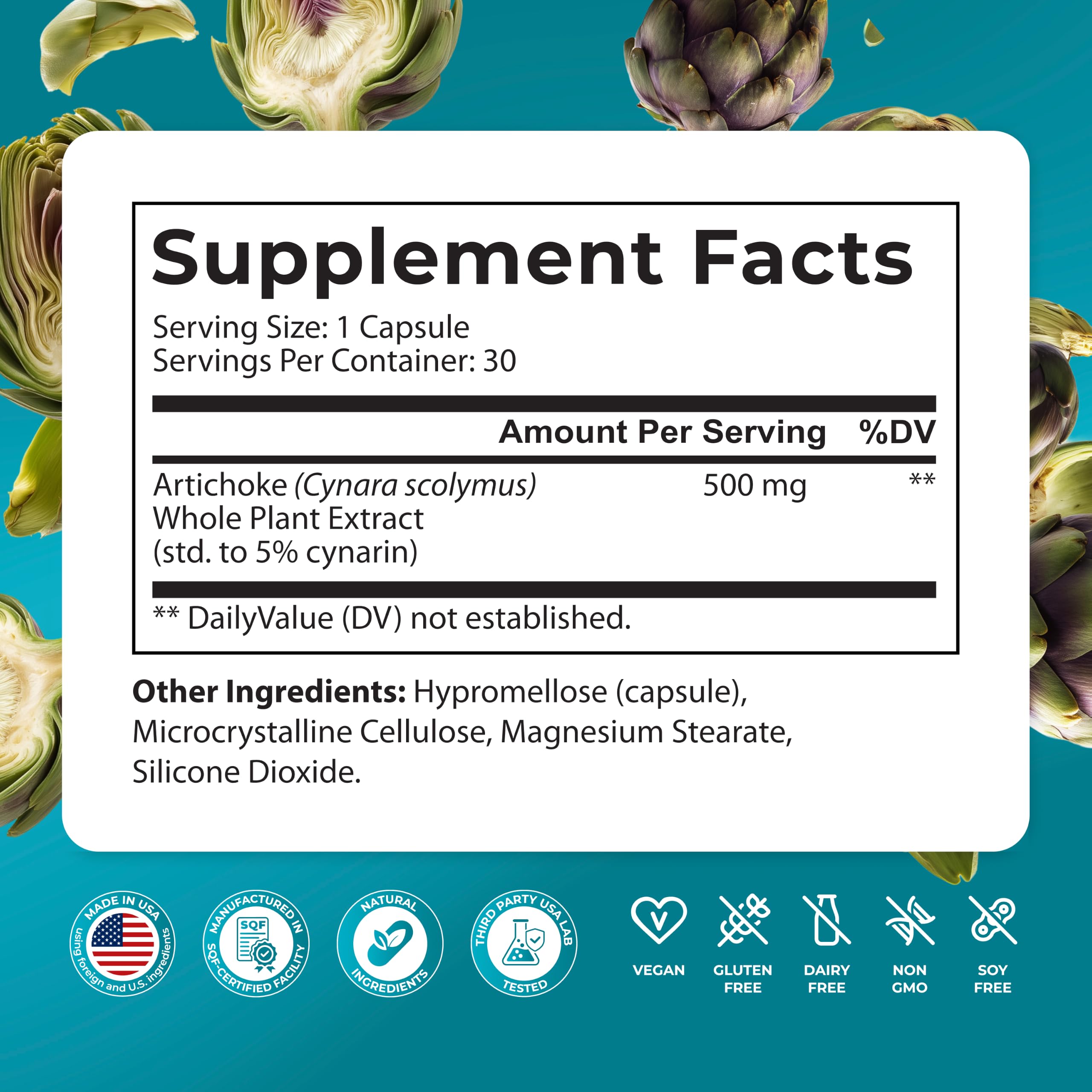 PUREHEALTH RESEARCH Artichoke Extract for Women & Men — Amazon image 2