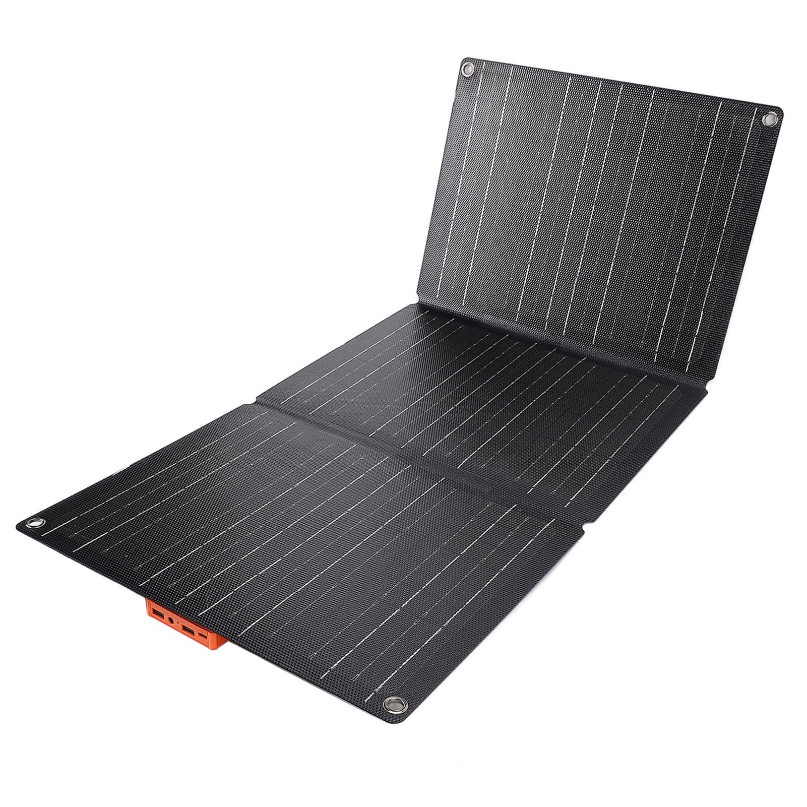 Panel Słoneczny ETFE 100 W, Składana Przenośna ładowarka Słoneczna na Kemping, Wycieczka na świeżym Powietrzu z 2 Wyjściami USB, Obsługa ładowania Samochodowego OBD