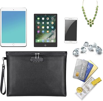 Fireproof Binder Folders Organizer+Fireproof Document Bag