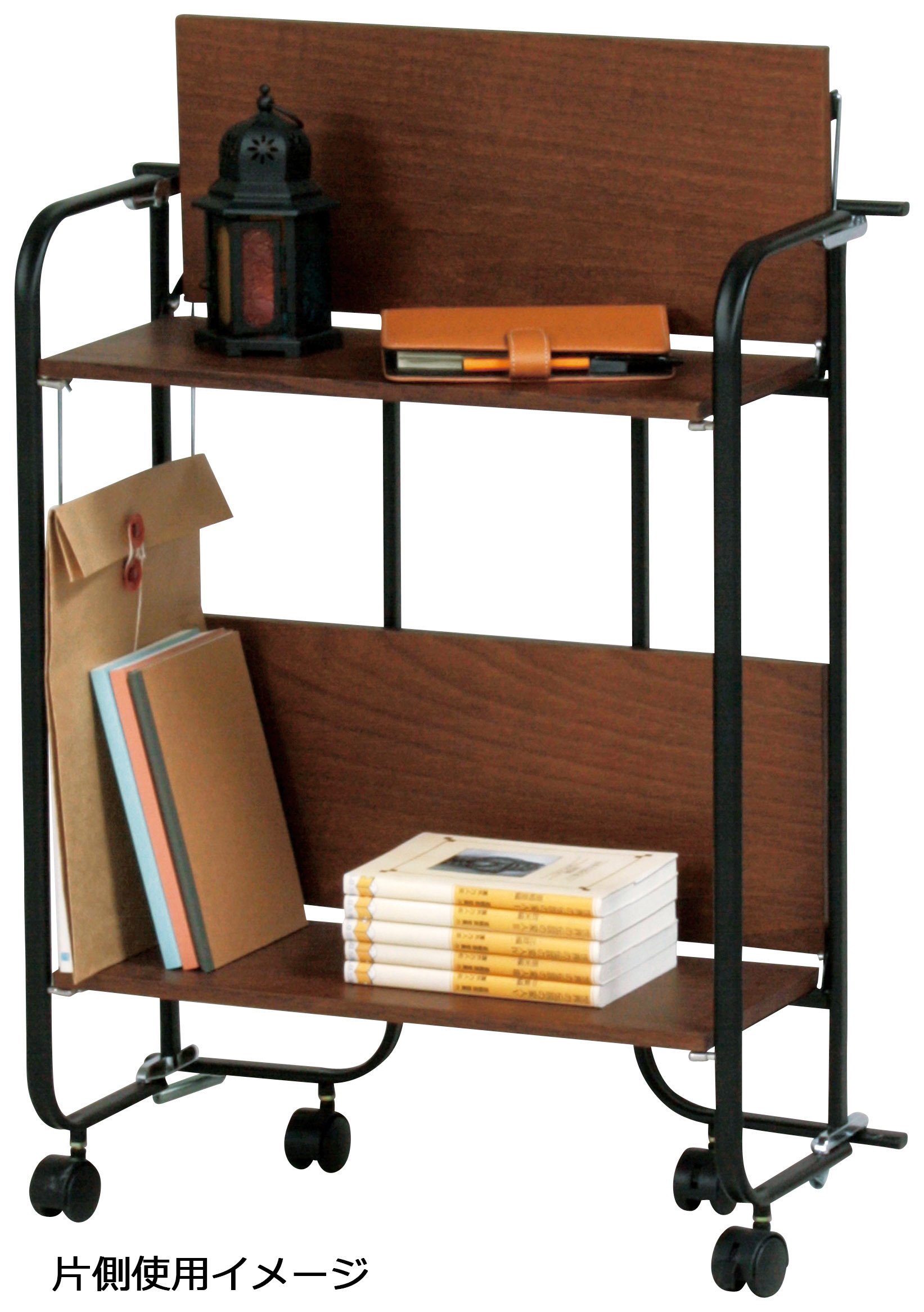 Amazon.co.jp: ワゴン フォールディング 折りたたみ ブラウン FDW-5340