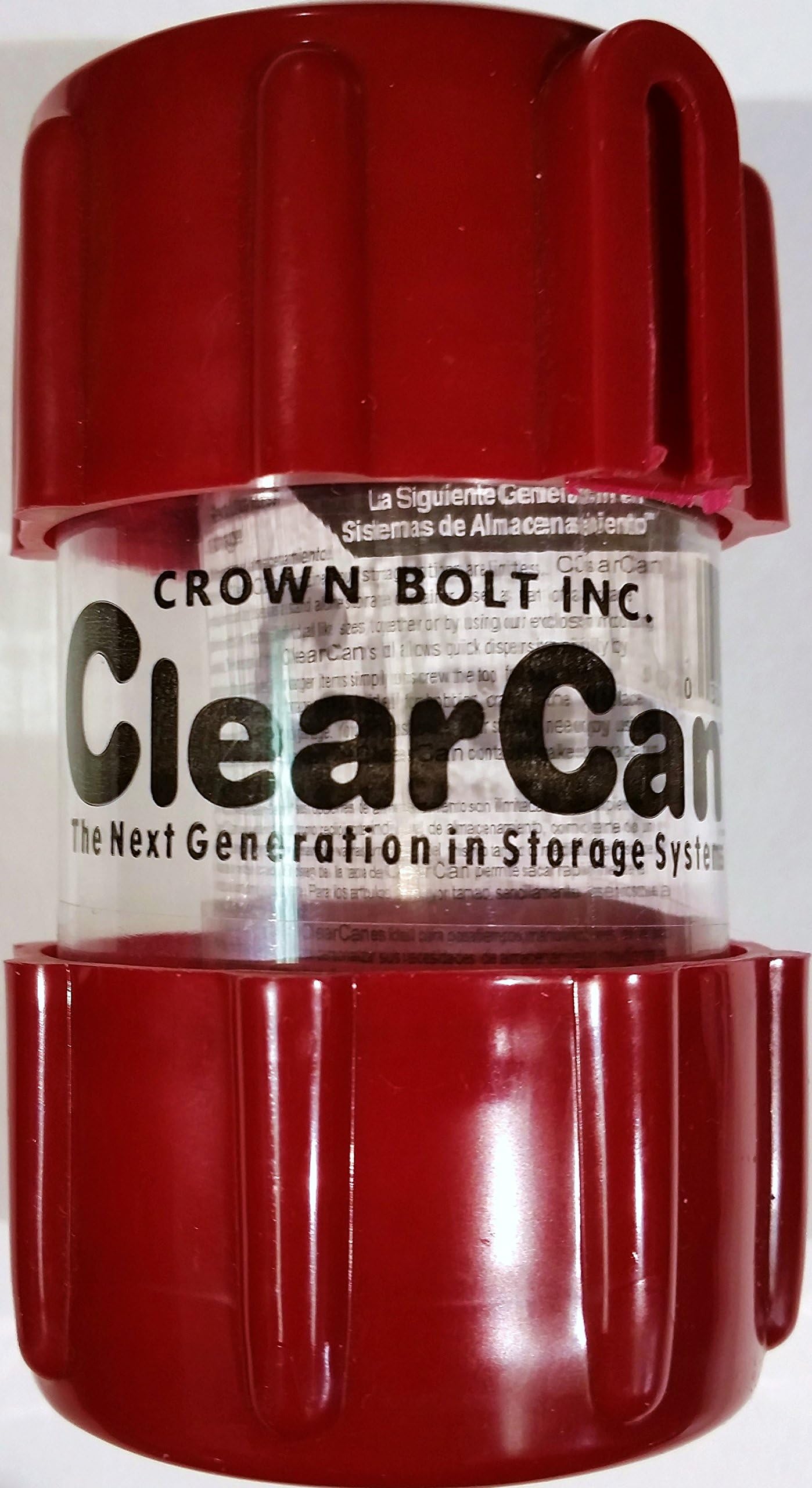 Clear Can Storage Container, 2" x4", Color Varies