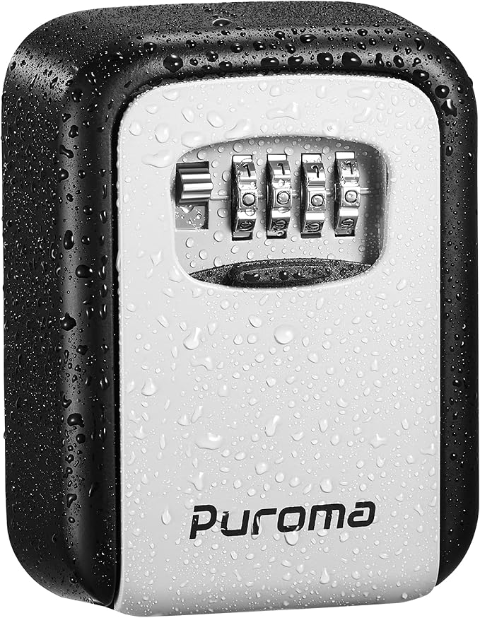 Puroma Security Key Lock Box, 4Digit Combination
