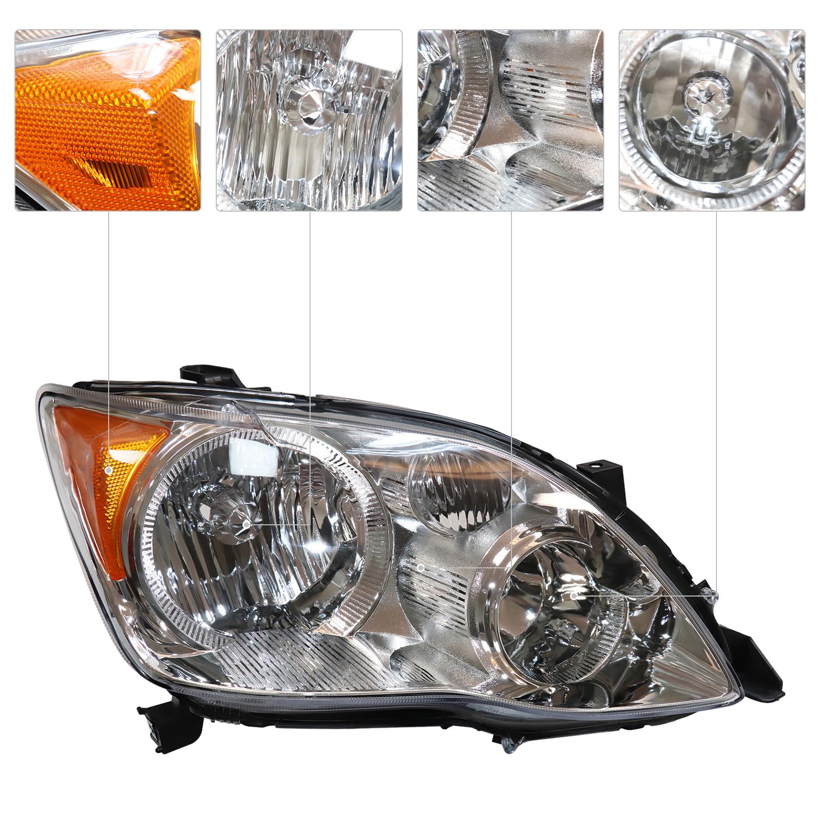 Amazon.com: LYNICESHOP HID Front Headlights, Clear Headlamp, For