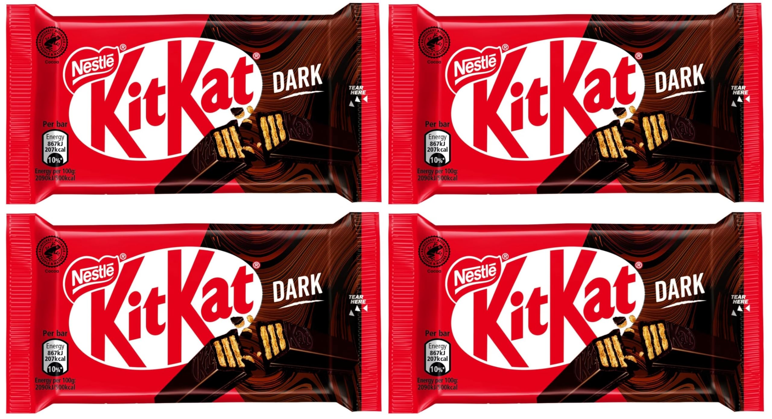 KitKats 4 Finger Smooth Dark Chocolate Each 41.5gm (Pack Of 4) (B0DDT938FV) Amazon Price History, Amazon Price Tracker