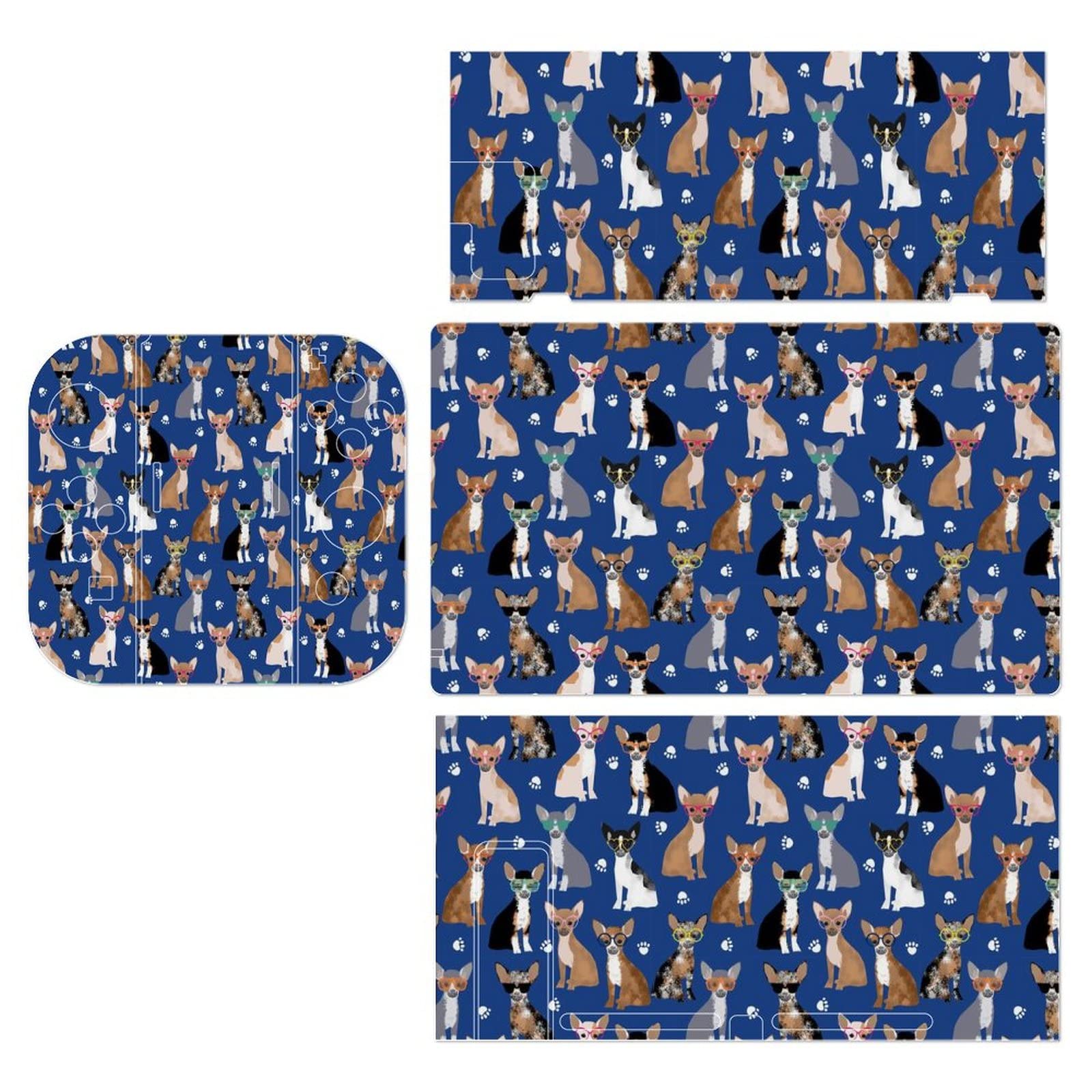 FunnyStar Chihuahua Sunglasses Summer Dog Stickers Decals Cover Fashion Game Skin Sticker Skin Protector Full Set Compatible with