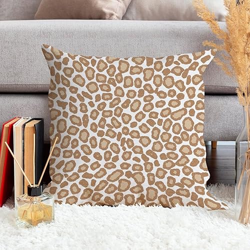 Vista 64 de Funda de cojín con estampado de guepardo rosa intenso, cojín cuadrado con estampado de animales fucsia, funda de almohada decorativa para el hogar