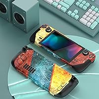 Vista 4 de PlayVital Juego Completo de Calcomanías Protectoras para Cubierta de Vapor LCD, Adhesivos Personalizados de Vinilo para Cubierta de Vapor OLED