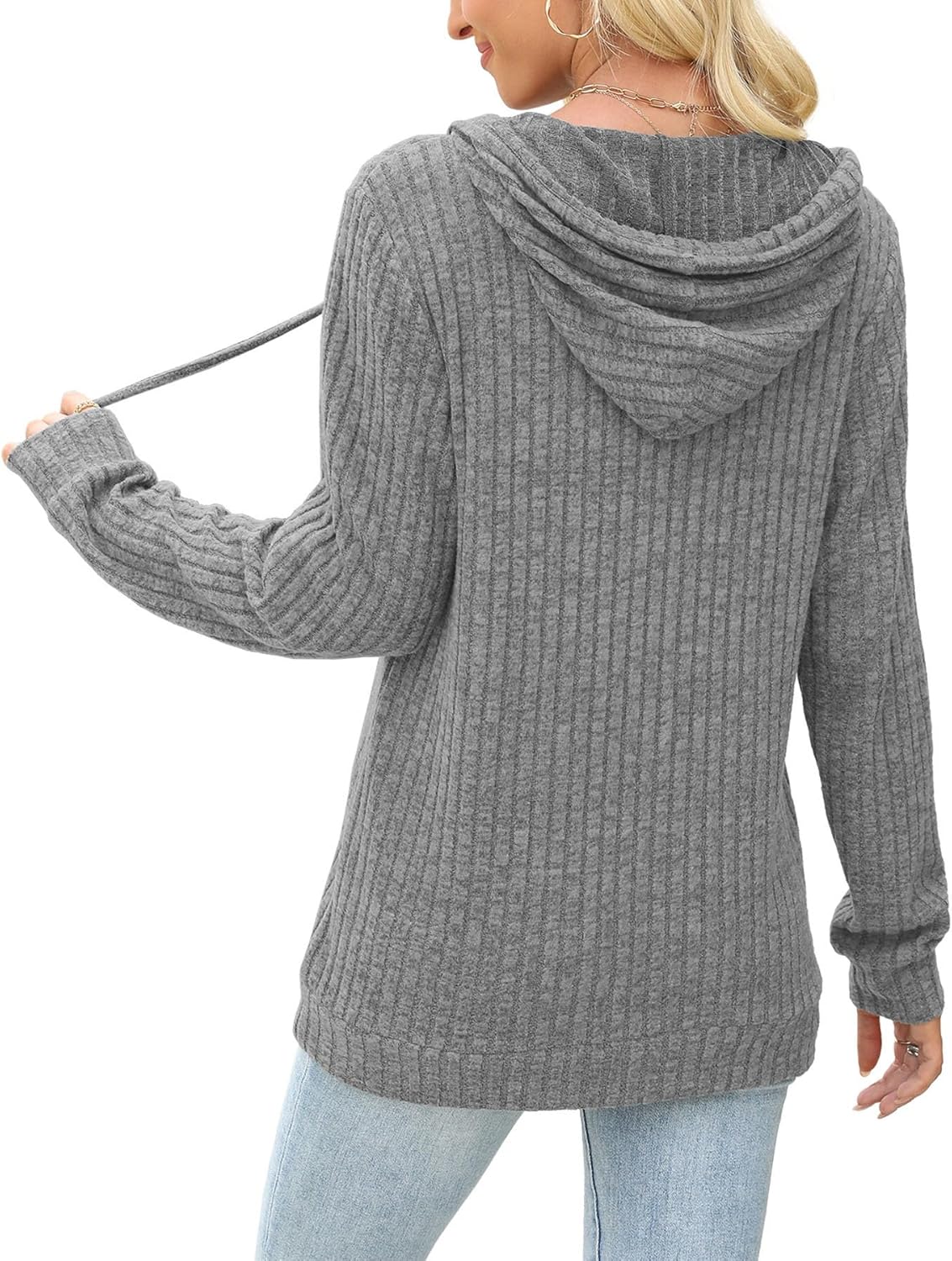 JomeDesign Womens Sweaters Fall Long Sleeve Hoodie Laides Sweatshirts Loose Casual Fashion Clothes S-2XL - Image 4