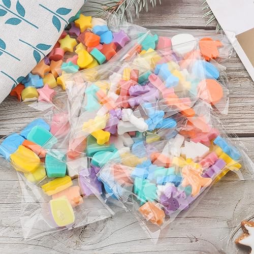 Miniatura 6 de Moldes de caramelo de chocolate, 76 cavidades en forma de árbol y pan de jengibre, bandeja de silicona de grado alimenticio para galletas de perro o