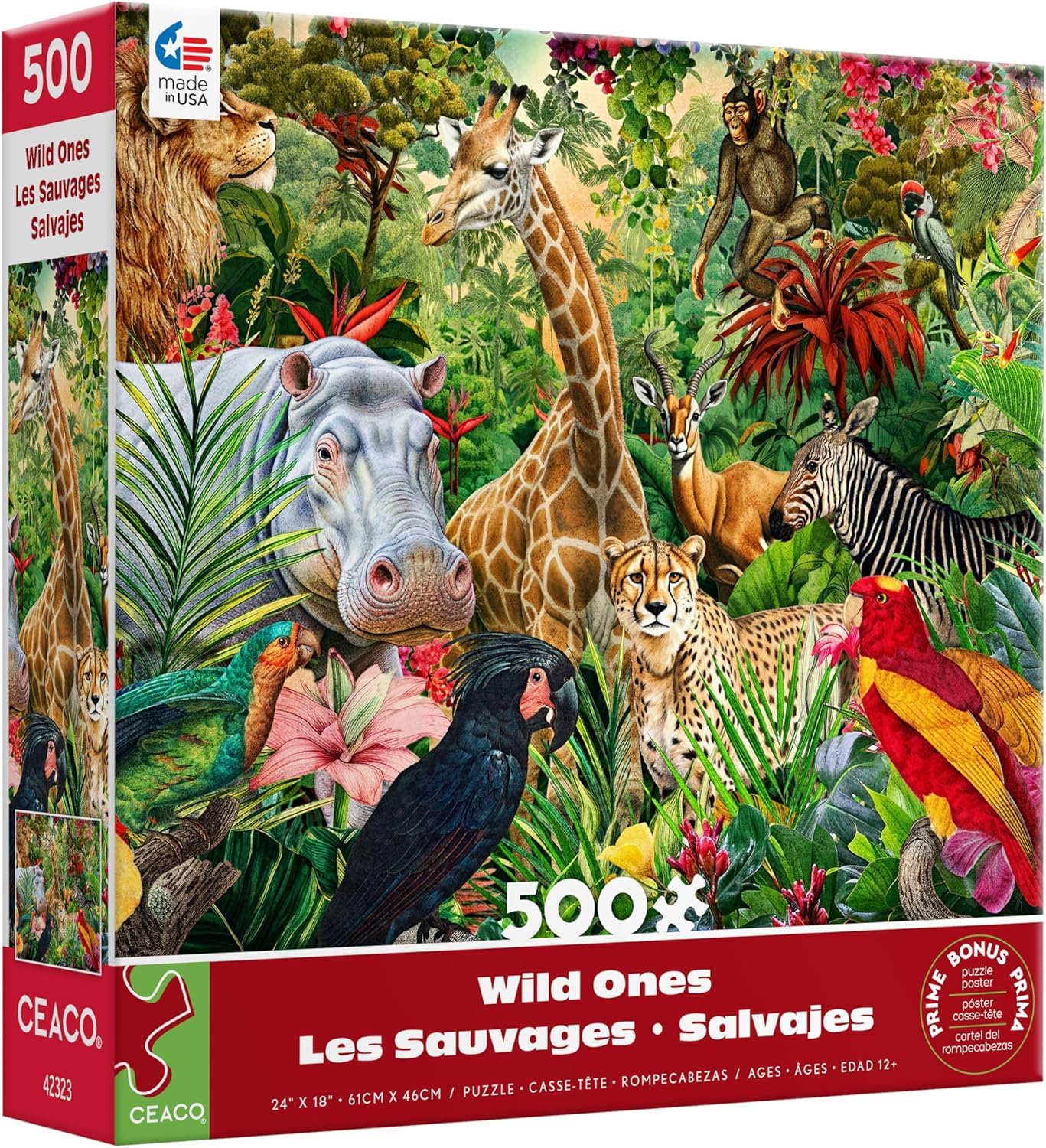 Ceaco - Wild Ones - 500 Piece Jigsaw Puzzle