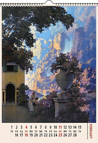 Miniatura 4 de MAXFIELD PARRISH - Calendario de pared 2026 12 páginas de 8 x 12 pulgadas, pósteres de arte vintage, ilustraciones de museo