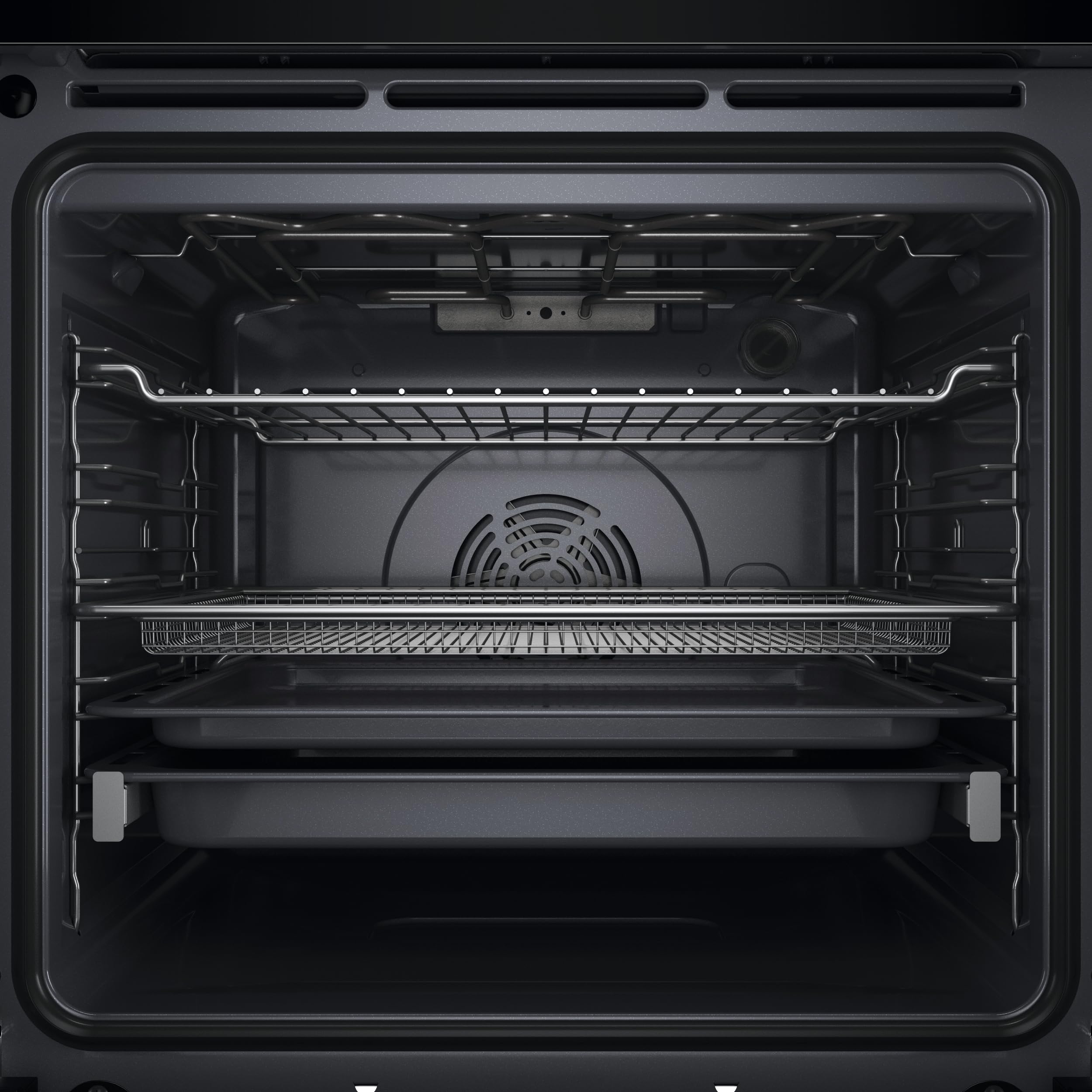 Bauknecht BBI4S8HM1SK Einbau-Backofen 60 cm 73 l Heißluftbackofen AirFry PowerHeißluft 310 °C Pizzafunktion Schwarzglas