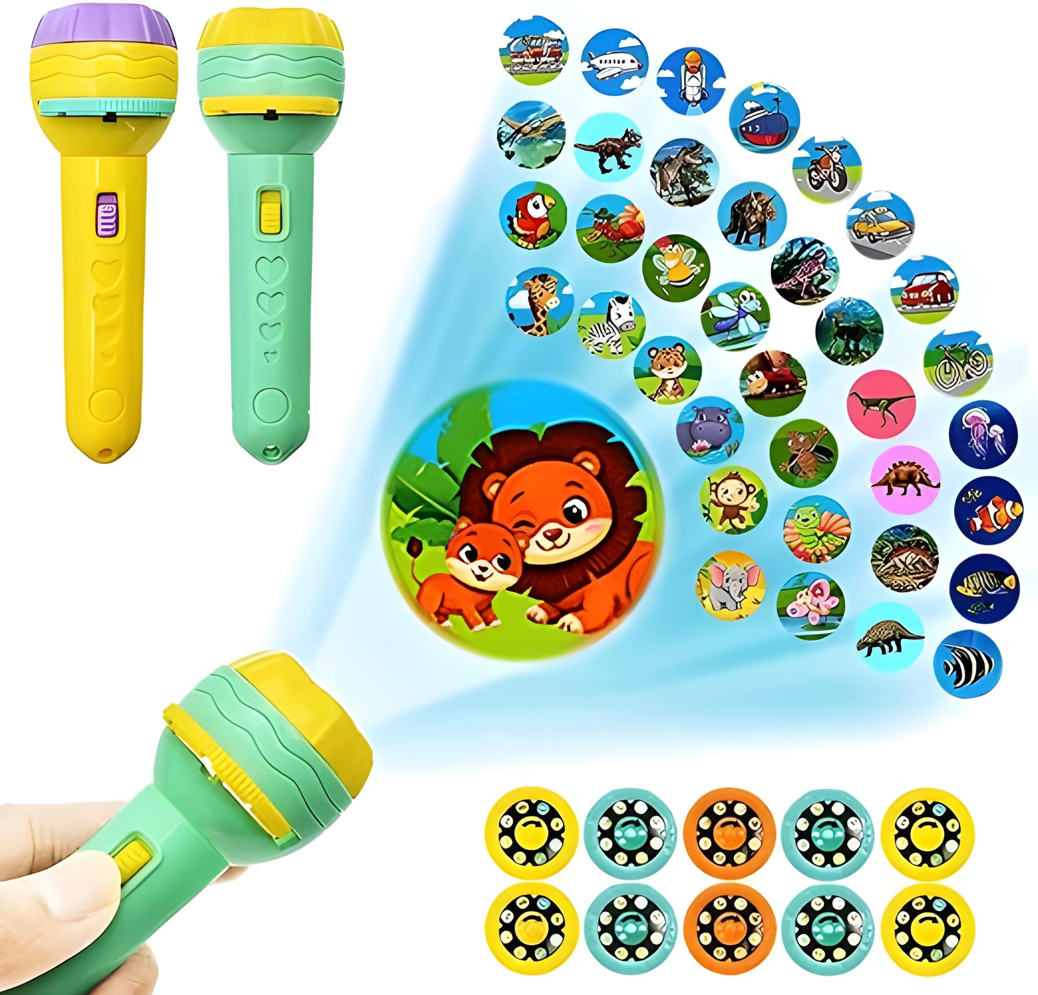 TOP-TIER TOOLS Kids Projection Light Toy Education Learning / 6 Slids, 48 Patterns Projector Flashlight Torch/Mini Projector Torch/Fun Learning Educational Best Birthday Gift, Multi Color (B0CWD2L9GS) Amazon Price History, Amazon Price Tracker