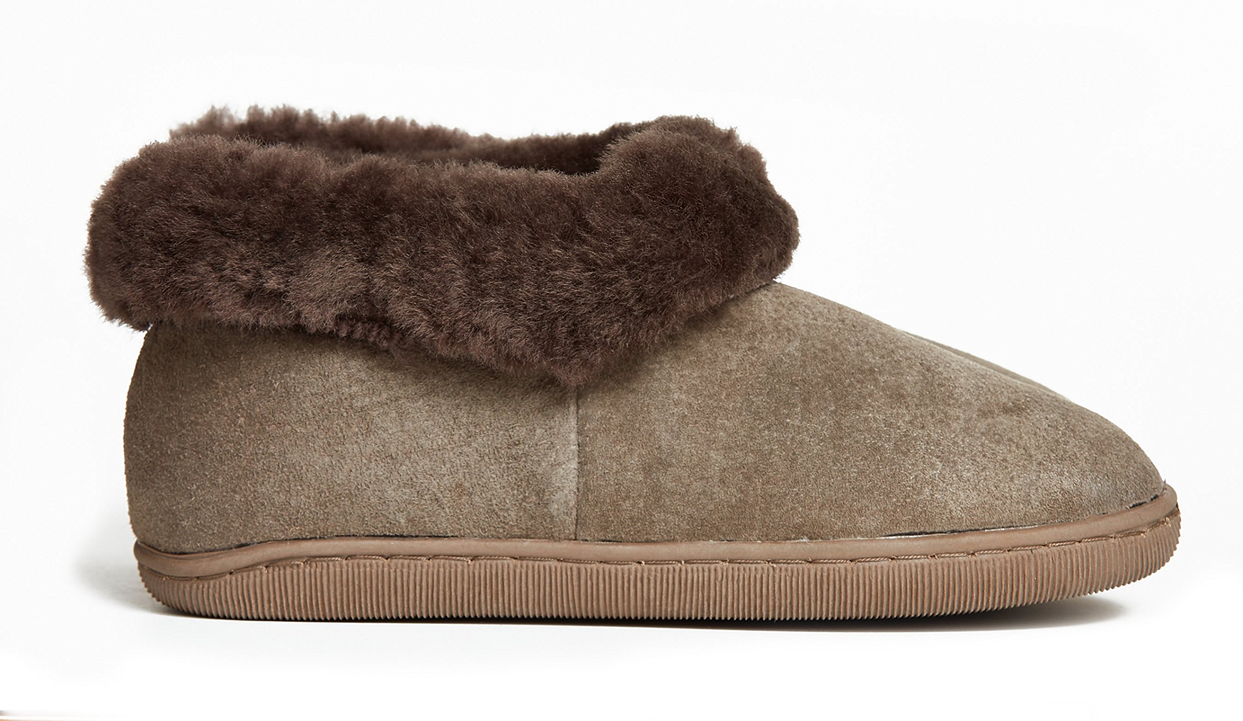 Reissner Lammfelle Zapatillas de casa de Piel de Oveja Creta
