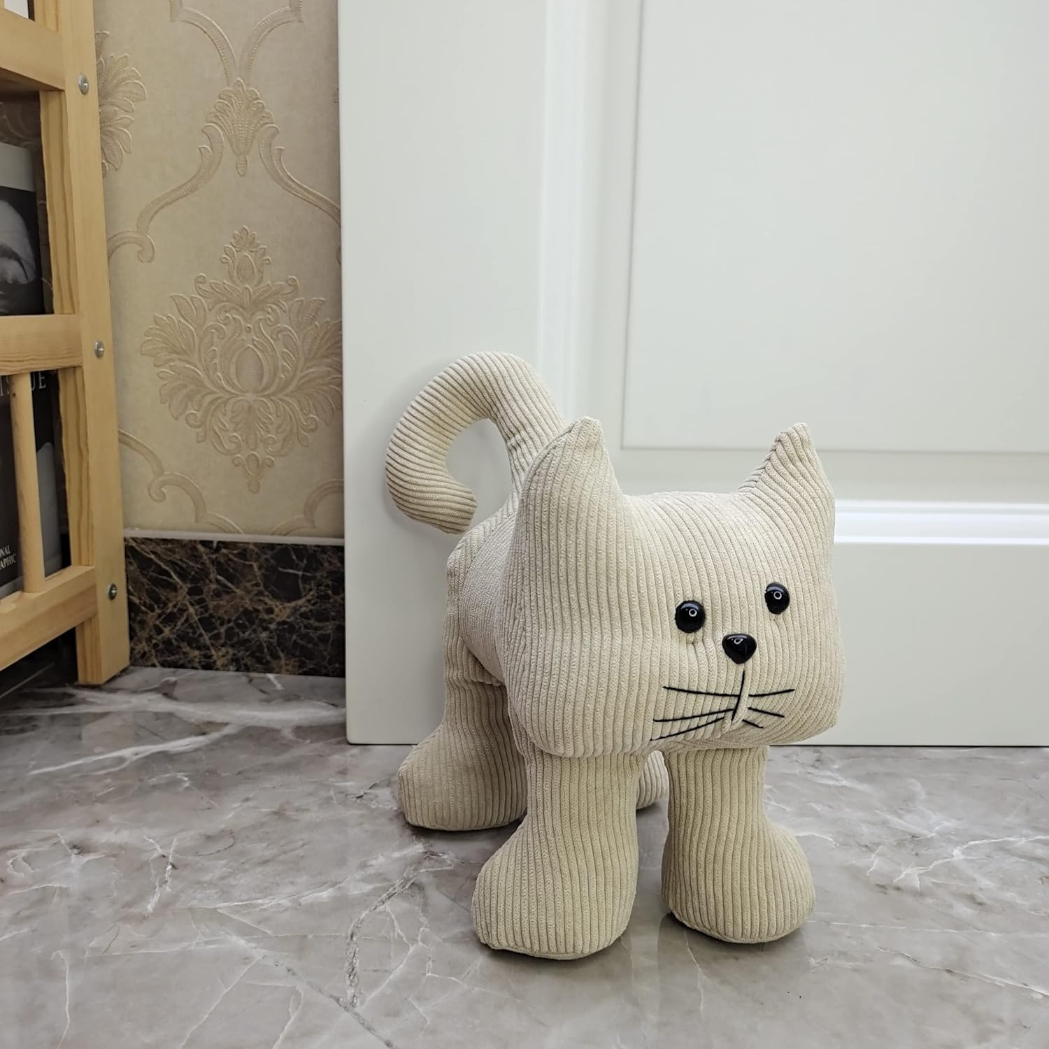 Interior Door Stopper Fabric Doorstops Decorative Cat