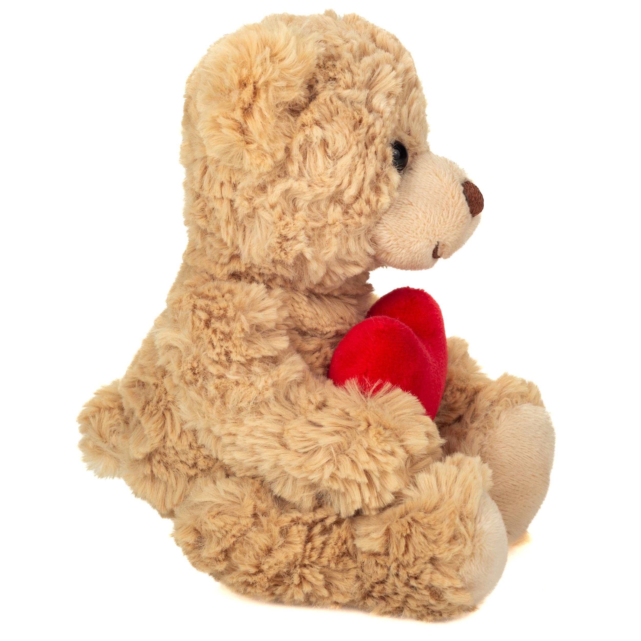 Teddy Hermann 91331 Teddy bear with heart beige 20 cm, cuddly toy - Image 2