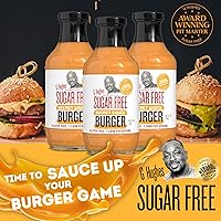 Vista 3 de G Hughes Salsa secreta de hamburguesas sin azúcar, salsa de hamburguesa sin azúcar, salsa especial para hamburguesas, salsa de hamburguesa sin