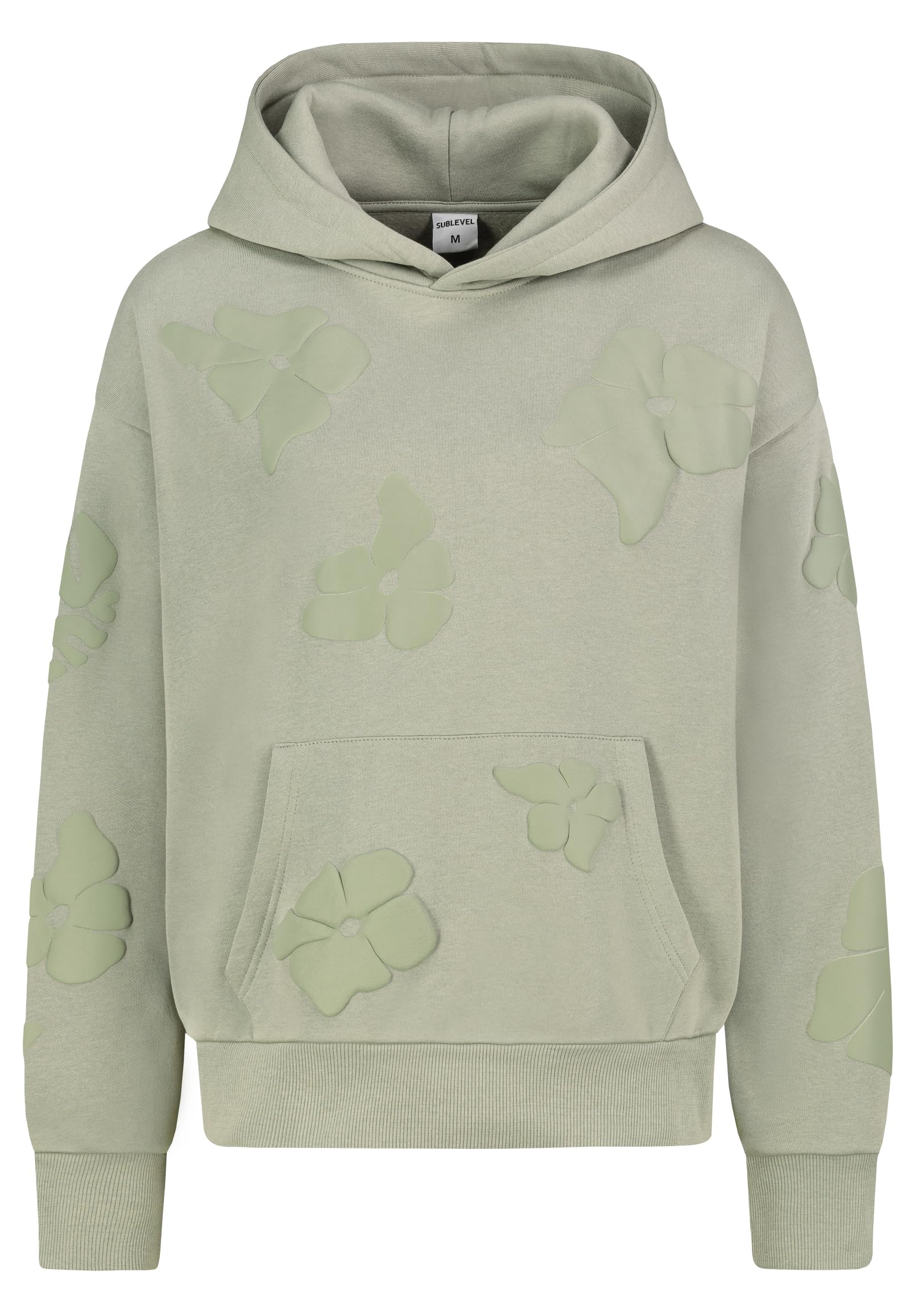 Pull à capuche unisexe Sublevel avec impression 3D et grande poche kangourou - 4