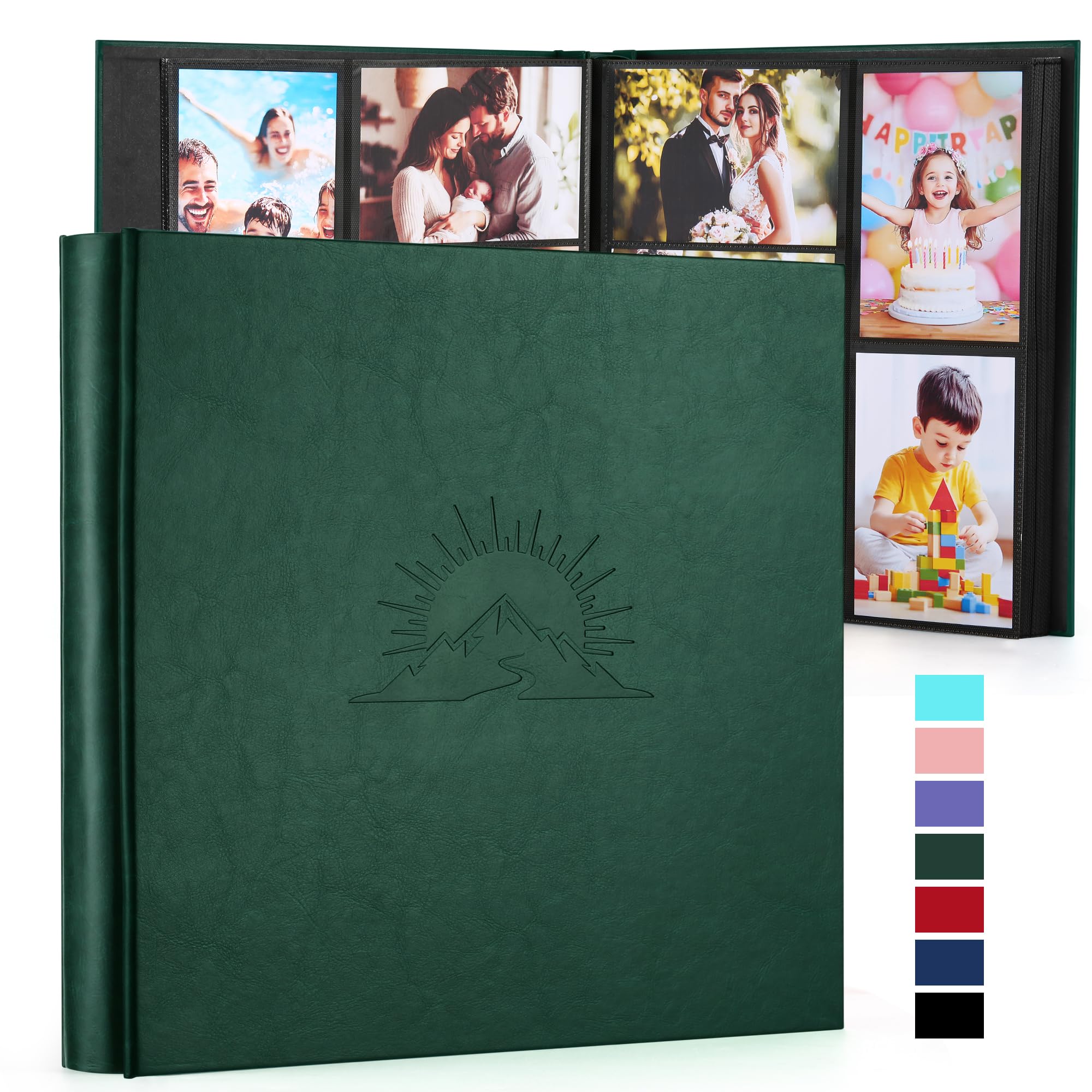 DazSpirit Photo Album 6x4 600 Pockets, Leather Cover with Elegant Embossed Pattern