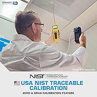 Vista 5 de Monitor de gas Multigas 4 con certificado de calibración NIST de EE. UU. CO, H2S, CO, EX LEL