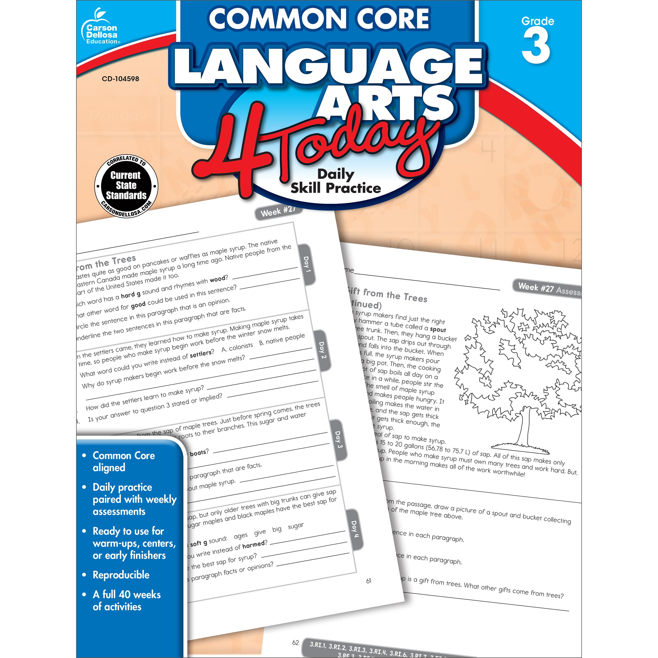 Common Core Language Arts 4 Today, Grade 3