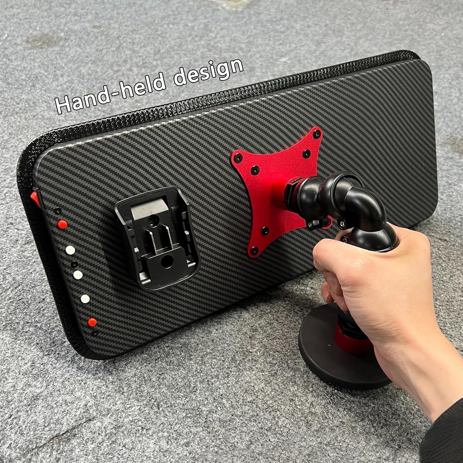 Auto Body Dent Detection Lamp with Adjustable Magnet Holder Small Paintless Dent Repair Tool Handheld Car Dent Reflective Board for Car Body Dent Removal (Without Battery)