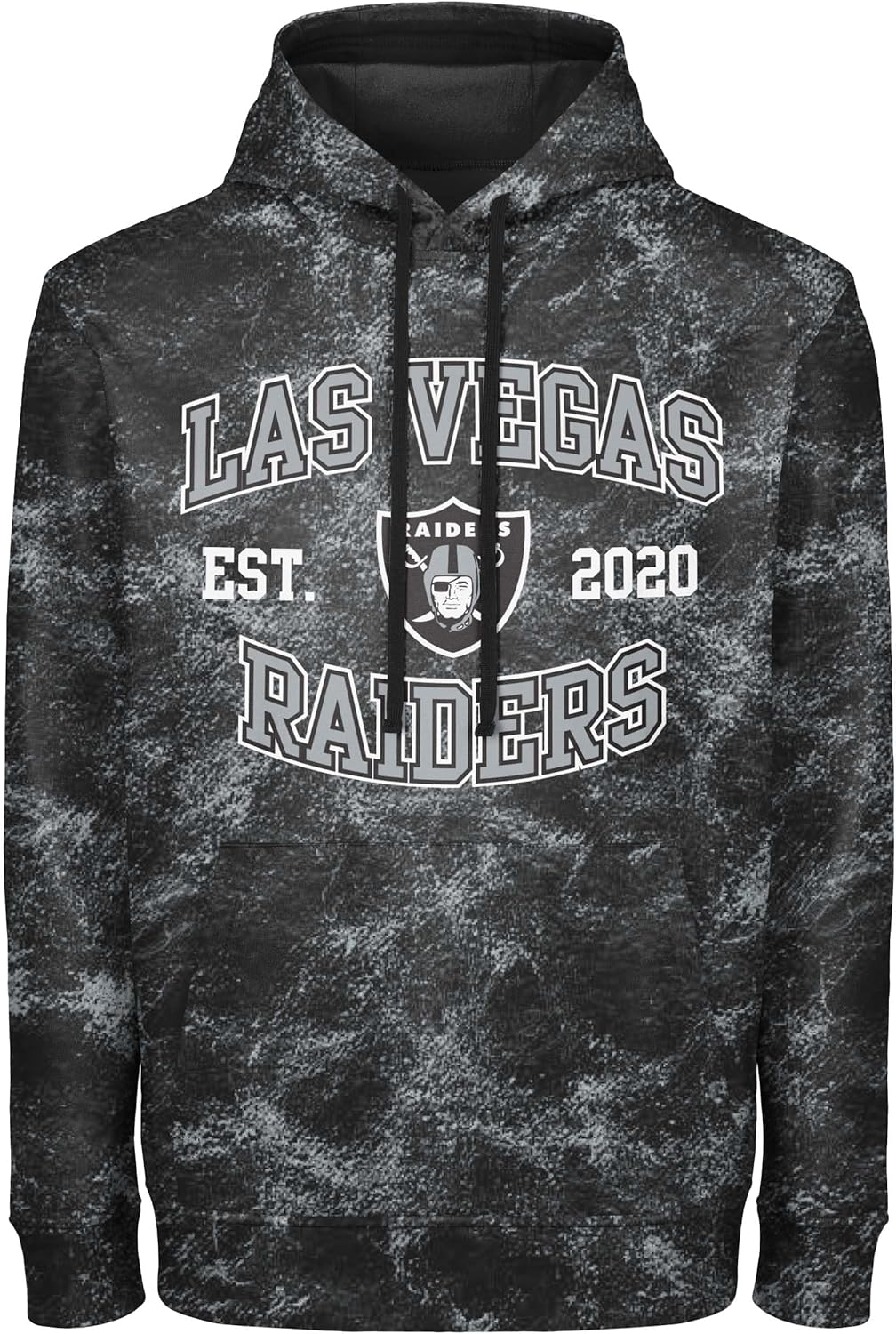 FOCO NFL Men's Officially Licensed Established Wordmark Camo Performance Throwback Team Color Pullover Sweatshirt Hoodie