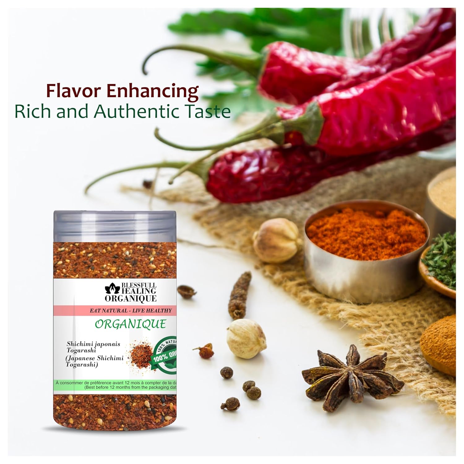 Blessfull Healing Organic Japanese Shichimi Togarashi 200 Gram