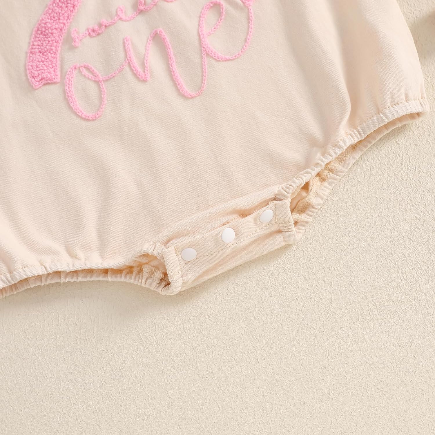 Baby 1st Birthday Girl Outfit Sweet One Bow Embroidery Short Sleeve Bubble Romper First Bodysuit Summer Clothes - Image 6