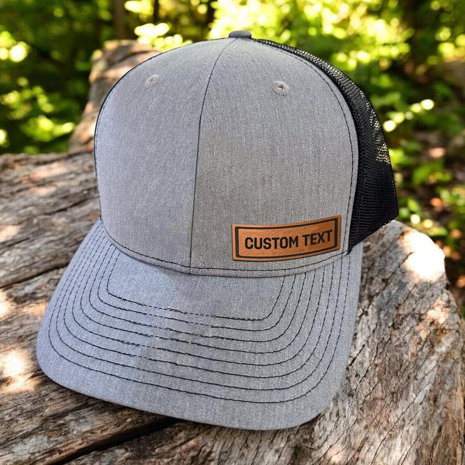 Custom Hats for Men Women Personalized Baseball Caps Leather Patch Trucker Hat for Adult Adjustable Custom Hats - Image 6