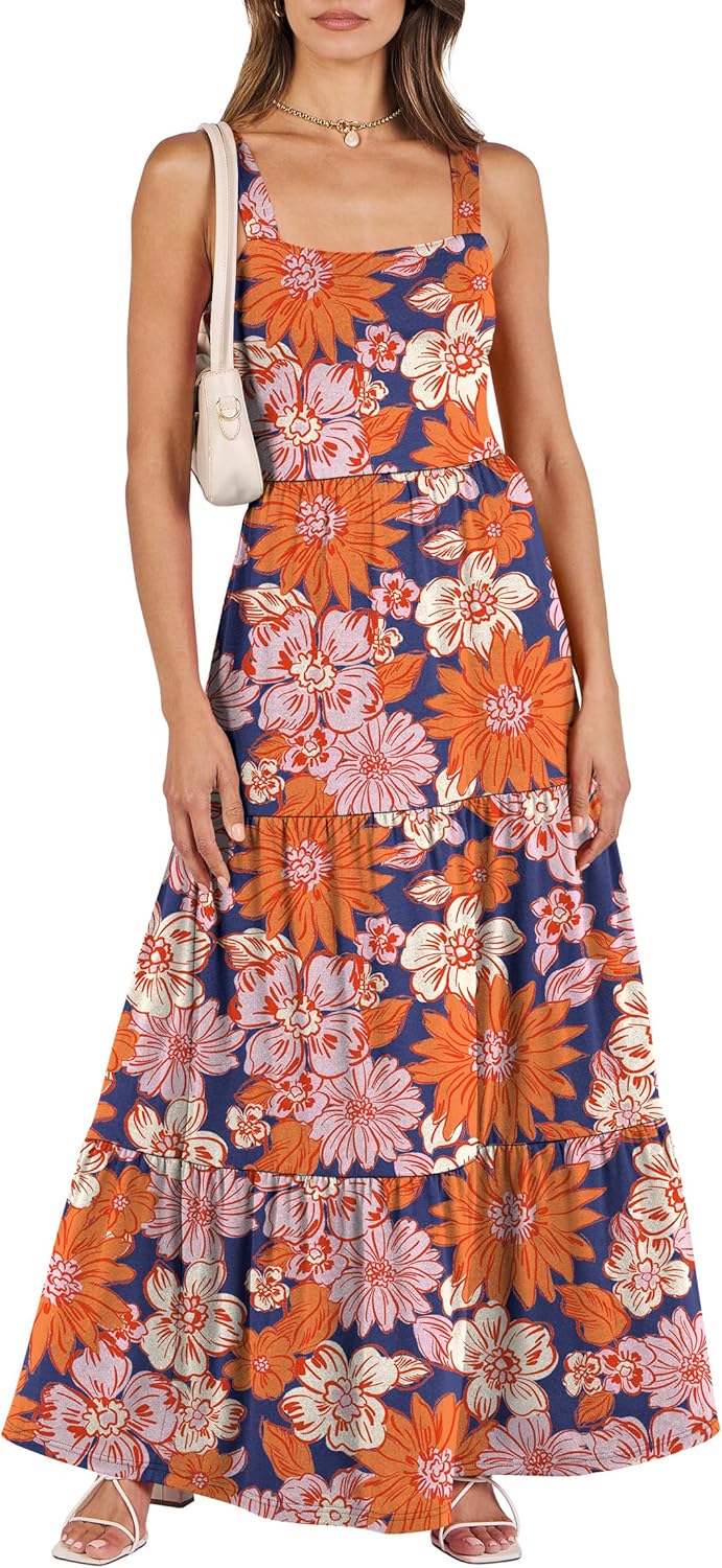 Navy Blue Pink Floral