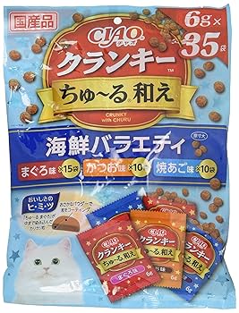 Amazon.co.jp: チャオ (CIAO) クランキ―ちゅ~る和え 海鮮