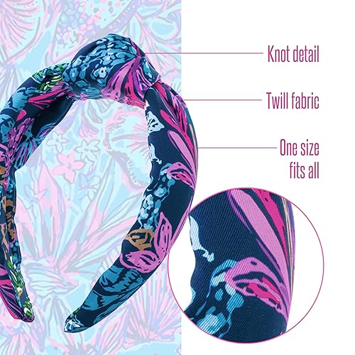 Miniatura 3 de Lilly Pulitzer Diadema de moda para mujer, diadema de tela trenzada verde, diadema de tela colorida, lindos accesorios para el cabello para mujeres